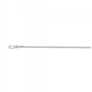 116 S Zilver gourm. ketting 2.4mm