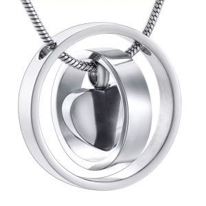 circle hart zilver